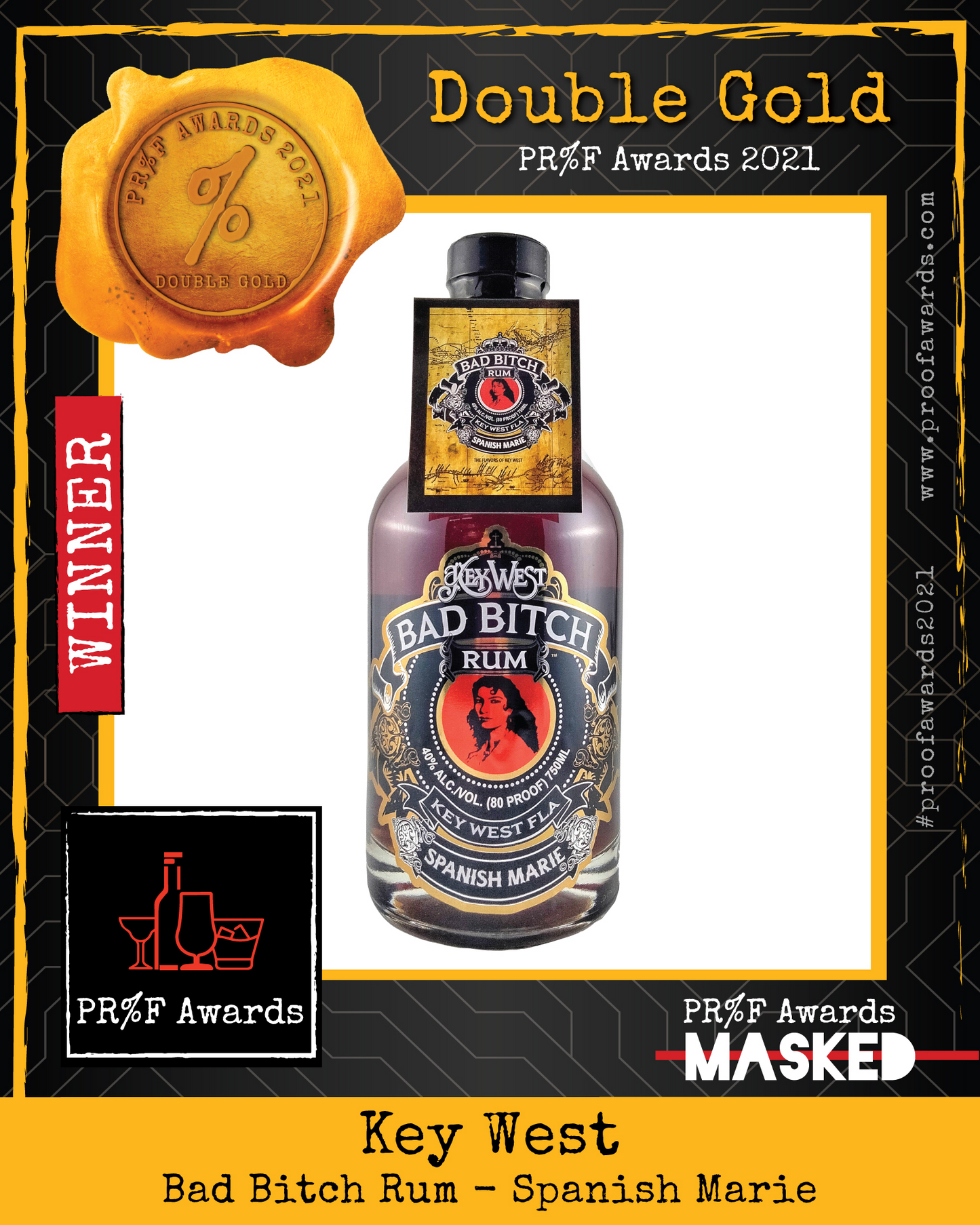 Key West Bad Bitch Rum Spanish Marie- Award Winning